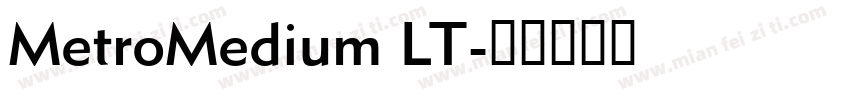 MetroMedium LT字体转换